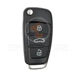 keydiy kd flip key remote 3 buttons for audi type b02 front1
