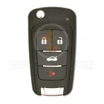 xhorse wired flip remote remote 4 buttons xkbu21en front