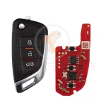 xhorse xkkf05en 2ndgeneration wire remote key knife flip 3 buttons board1