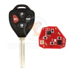 xhorse xkto22en 4 buttons triangular second generation key with board