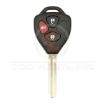 xhorse wired head key remote 3 buttons toyota type xkto24en front