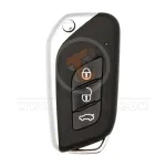 original flip remote key 3 buttons 433mhz baic senova x55 front