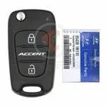 hyundai Accent SOLARIS 2011 2012 2013 2014 flip remote key oem with part number