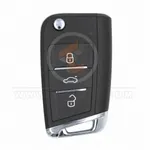 flip remote 3 buttons mqb front