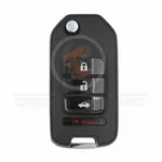 xhorse flip key remote 4 buttons without chip front