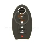 nissan smart remote key 5 buttons suv silicone case front