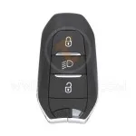 TL40664 Peugeot 3 Buttons (Light) Smart Key Shell HU83 Blade Aftermarket 2