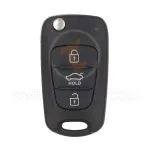 hyundai flip key remote shell 3buttons with sedan trunk right laser blade aftermarket 34865 2