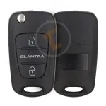 hyundai elantra flip key remote shell 2buttons right groove blade hyn14r aftermarket 34863 2