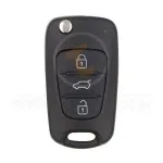 kia flip key remote shell 3buttons with suv trunk right groove normal blade aftermarket 34868 2