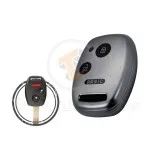 TPU Key Cover Case For Honda Head Key Remote 3 Button w Panic BLACK Metal Color gallery min