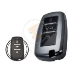TPU Key Cover Case For Changan CS35 CS75 Smart Key Remote 3 Button BLACK Metal Color gallery