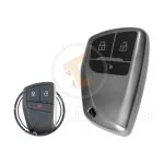TPU Key Cover Case For Chevrolet Silverado 1500 Buick Envision Smart Key Remote 3 Button BLACK Metal Color gallery