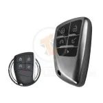 TPU Key Cover Case For Chevrolet Suburban Tahoe Smart Key Remote 5 Button BLACK Metal Color gallery min
