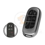 TPU Key Fob Cover Case For Jeep Dodge Chrysler Smart Key Remote 5 Button BLACK Metal Color gallery min