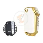 KIA Sportage Cerato Cadenza Flip Key Remote 3 Button WHITE GOLD Color gallery min