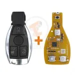 mercedes bga chrome remote key cover with board