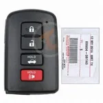 camry corolla avalon 2012 2020 4 buttons details