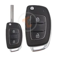 hyundai flip key remote shell 2buttons right cutting laser blade aftermarket 34896 main - thumbnail