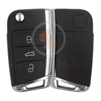volkawagen golf 7 flip key remote shell 3buttons aftermarket main 34976 - thumbnail