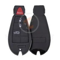 chrysler dodge jeep 2017 2020 fobik remote key shell 4 buttons aftermarket main - thumbnail