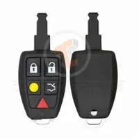 volvo remote key shell with blade 5 buttons aftermarket main 32590 - thumbnail