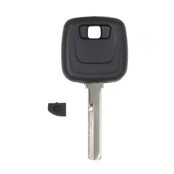 Volvo 2 Track Transponder Key Shell HU56R Blade Remote Type FBS4 - thumbnail