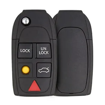 Volvo Flip Key Remote Shell 5 Buttons Aftermarket Brand Battery Type CR2025