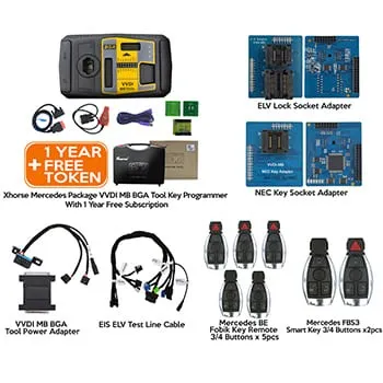 Xhorse Mercedes Package VVDI MB BGA Tool Key Programmer Battery Type CR2025 - thumbnail