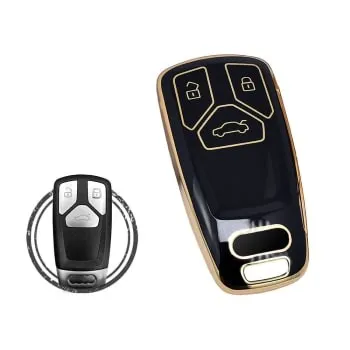 TPU Car Key Cover Case Compatible With Audi TT A4 Battery Type CR2025 - thumbnail