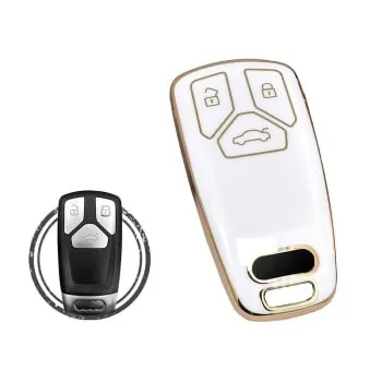 TPU-Autoschlüsselhülle, kompatibel mit Audi TT A4 Tasten 2 - thumbnail