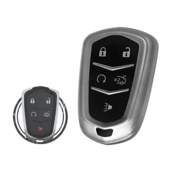 TPU Key Fob Cover Case For Cadillac ATS CTS XTS SR Buttons 2