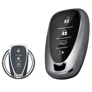 TPU Key Cover Case For Chevrolet Cruze Sonic Camar Remote Type FBS4 - thumbnail