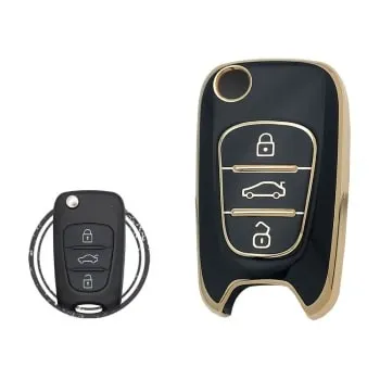 TPU Key Cover Case For Hyundai Elantra Azera Velos Remote Type FBS4 - thumbnail