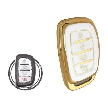 TPU Key Cover Case For Hyundai Elantra Sonata Remote Type FBS4 - thumbnail
