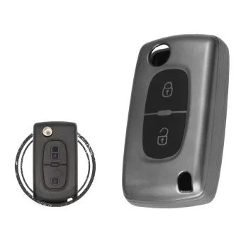 TPU Key Cover Case For Peugeot Flip Key Remote 2 Buttons 2