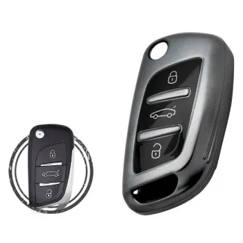 TPU Key Cover Case For Peugeot Flip Key Remote 3 B Buttons 2 - thumbnail