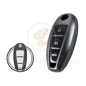 TPU Key Fob Cover Case For Suzuki Ciaz Smart Key R Battery Type CR2025 - thumbnail