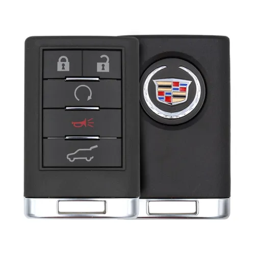 genuine strattec cadillac srx cts wagon 2007 2013 smart remote key 5 buttons 315 mhz item