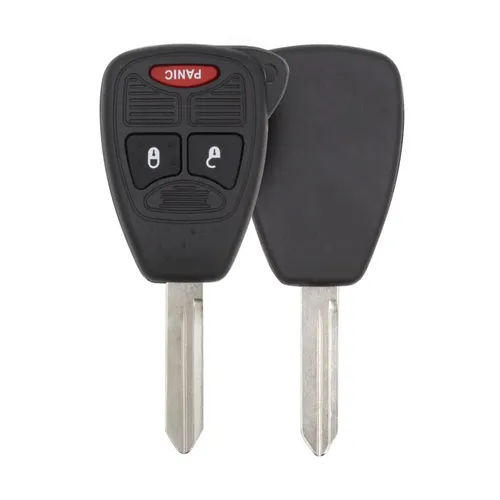 chrysler dodge jeep head key remote shell 2+1 buttons aftermarket 34107 item - thumbnail