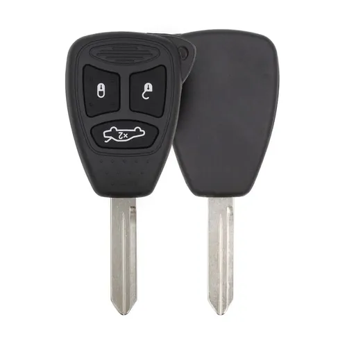 chrysler dodge jeep head key remote shell 3butttons with small trunk aftermarket 35112 item - thumbnail