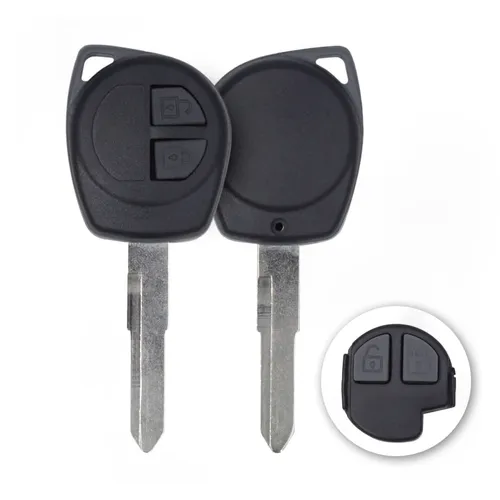 Suzuki 2008-2012 Coque de clé 2 boutons SU19 Marque de rechange Type télécommande Fobik - thumbnail