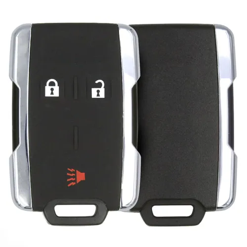 GMC 2015 Chrome Remote Key Shell 2+1 Buttons Remote Type FBS4 - thumbnail
