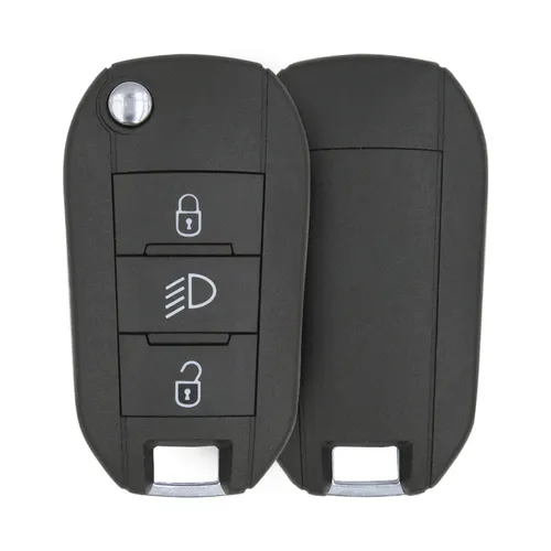 peugeot all models 2015 2022 flip key remote 3buttons 434mhz aftermarket 35382 item