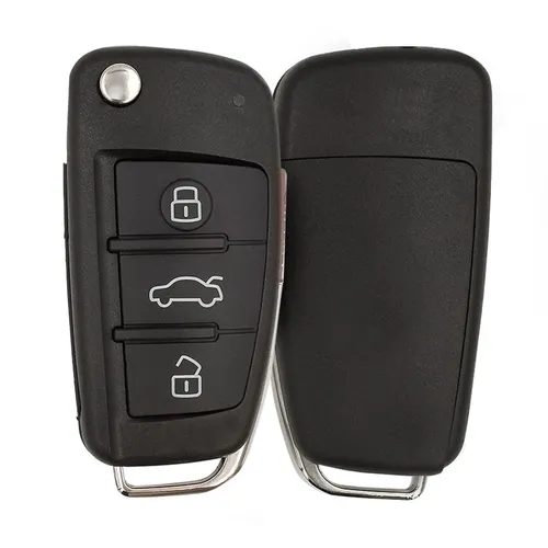 81A837220 Audi Normal Flip Key Remote Aftermarket Buttons 2
