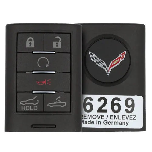 oem chevrolet corvette 2014 2015 6 buttons smart key remote item - thumbnail