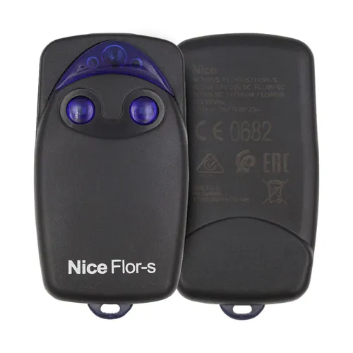 NICE FLO2R-S Garage Gate Remote Control 2B 43392Mhz Remote Type FBS4 - thumbnail