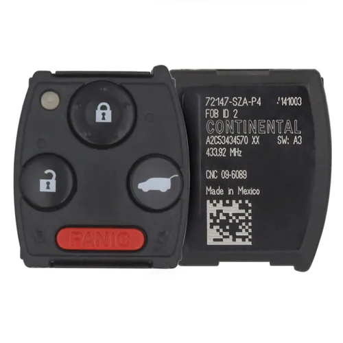 Ooriginal honda pilot 2009 2016 module key remote 3+1 buttons 433mhz pn 72147 SZA P4 35470 item - thumbnail