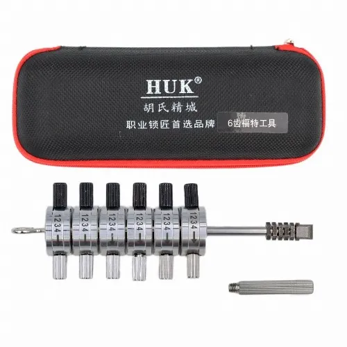 Jaguar Premium 6 Cut Tibbe Lock Pick And Decoder Buttons 2 - thumbnail
