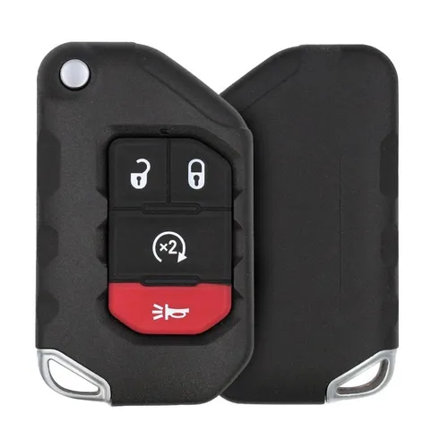 68416784AB Jeep Flip Key Remote Aftermarket Battery Type CR2025 - thumbnail